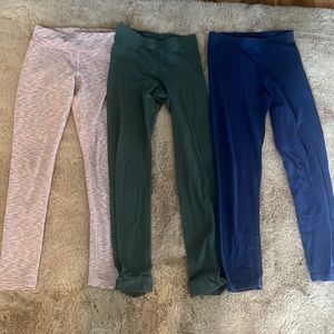 3 girls leggings, 2 size M and 1 size S